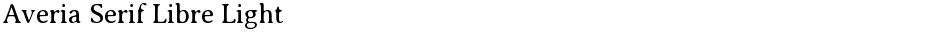 Averia Serif Libre LightDemo