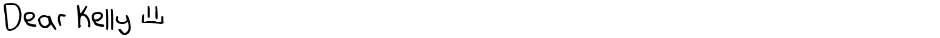 Dear Kelly ©Demo