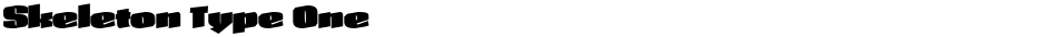 Skeleton Type OneDemo