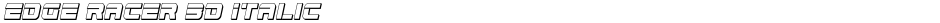 Edge Racer 3D ItalicDemo