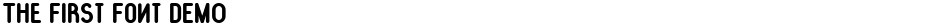 The First Font DEMODemo