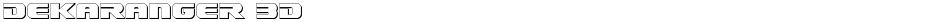 Dekaranger 3DDemo