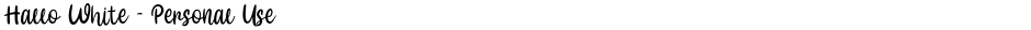Hallo White - Personal UseDemo