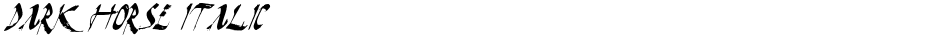Dark Horse ItalicDemo