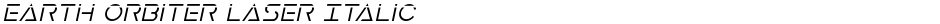 Earth Orbiter Laser ItalicDemo