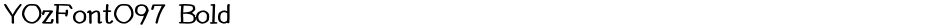 YOzFontO97 BoldDemo