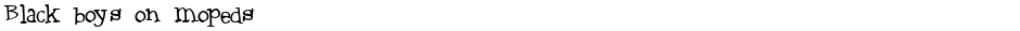 Black boys on mopedsDemo
