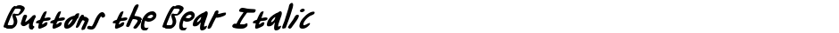 Buttons the Bear ItalicDemo