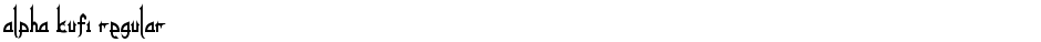 alpha kufi regularDemo
