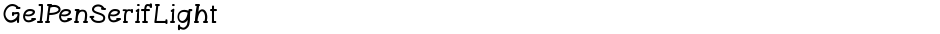 GelPenSerifLightDemo