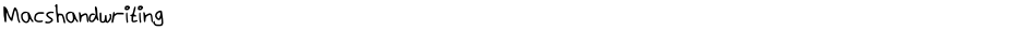 MacshandwritingDemo