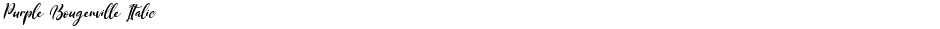 Purple Bougenville ItalicDemo