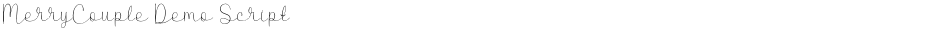 MerryCouple Demo ScriptDemo