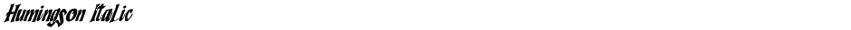 Humingson ItalicDemo
