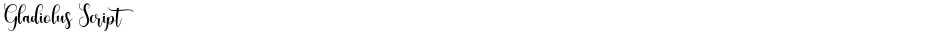 Gladiolus ScriptDemo