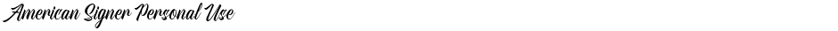 American Signer Personal UseDemo