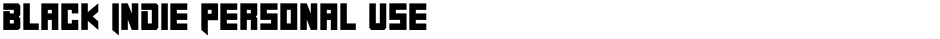 Black Indie Personal UseDemo