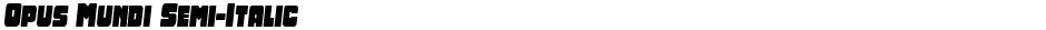 Opus Mundi Semi-ItalicDemo