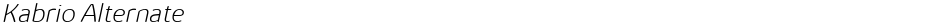 Kabrio AlternateDemo