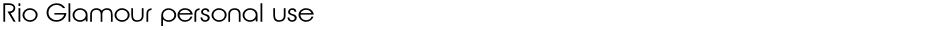 Rio Glamour personal useDemo