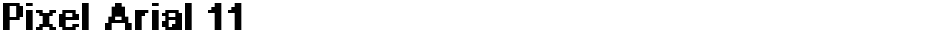 Pixel Arial 11Demo