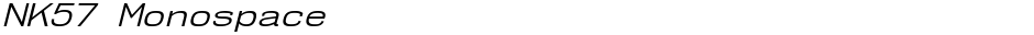 NK57 MonospaceDemo