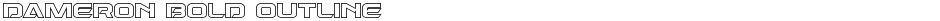 Dameron Bold OutlineDemo