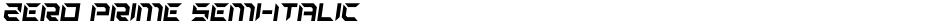 Zero Prime Semi-ItalicDemo