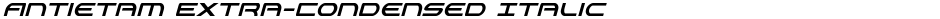 Antietam Extra-Condensed ItalicDemo