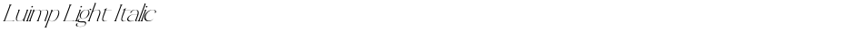 Luimp Light ItalicDemo