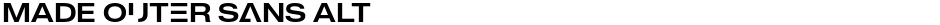 MADE Outer Sans AltDemo