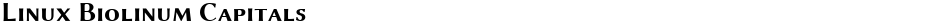 Linux Biolinum CapitalsDemo