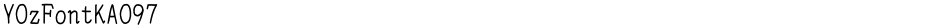 YOzFontKAO97Demo