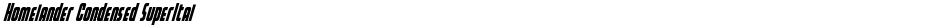 Homelander Condensed SuperItalDemo