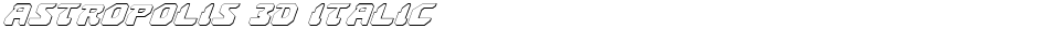 Astropolis 3D ItalicDemo