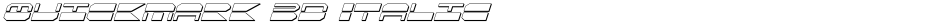 QuickMark 3D ItalicDemo
