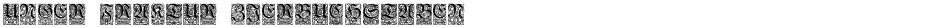 Unger-Fraktur ZierbuchstabenDemo