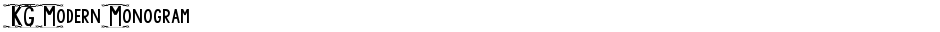 KG Modern MonogramDemo