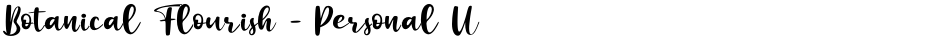 Botanical Flourish - Personal UDemo