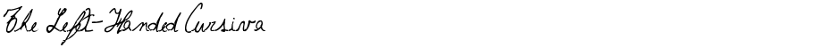 The Left-Handed CursivaDemo