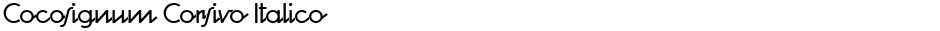 Cocosignum Corsivo ItalicoDemo