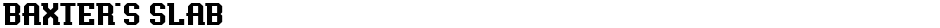 Baxter's SlabDemo