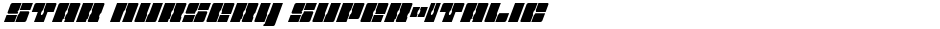 Star Nursery Super-ItalicDemo