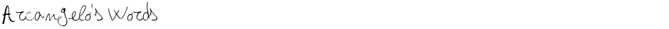 Arcangelo's WordsDemo