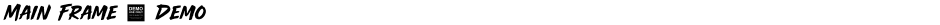 Main Frame - DemoDemo
