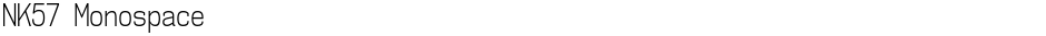 NK57 MonospaceDemo