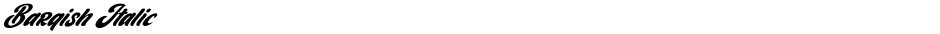 Barqish ItalicDemo