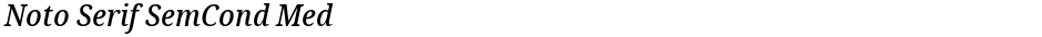 Noto Serif SemCond MedDemo