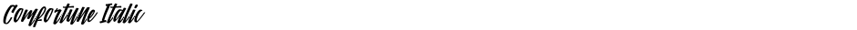 Comfortune ItalicDemo