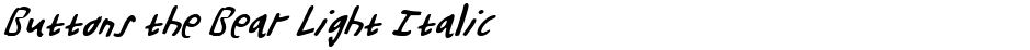 Buttons the Bear Light ItalicDemo